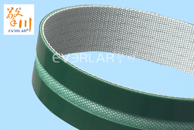 綠色PVC輸送帶開(kāi)槽耐磨耐寒防靜電工業(yè)皮帶