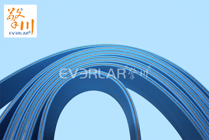 雙面藍色片基帶耐磨耐曲撓拉力強工業(yè)皮帶