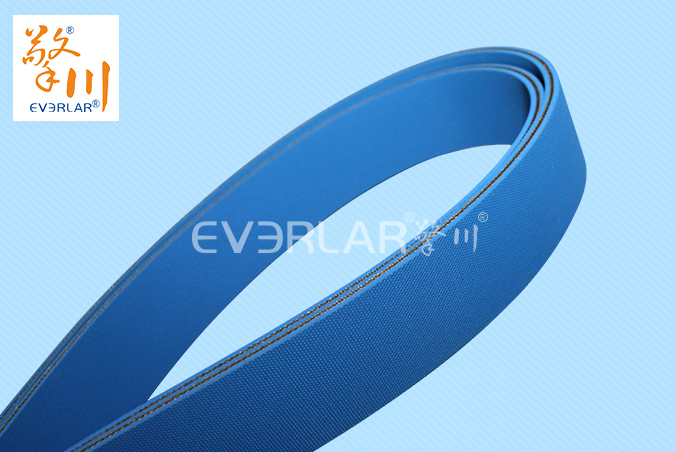 雙面藍色片基帶耐磨耐曲撓拉力強工業(yè)皮帶