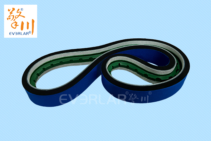 PVC藍布泡棉導條輸送帶耐磨緩沖包裝物流包裝機輸送線皮帶