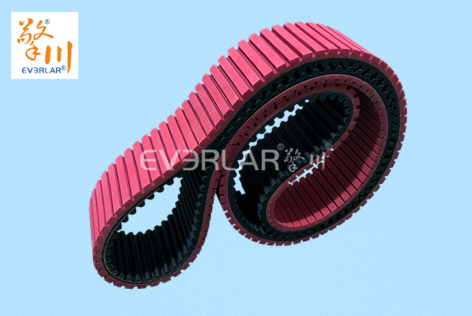 橡膠同步帶加紅膠開槽耐磨防滑汽車零部件自動化生產(chǎn)線傳動帶